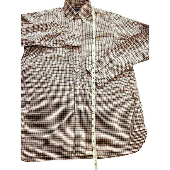 Ralph Lauren Polo Men’s 100% Cotton Stretch Medium plaid LS Full color pony logo - Picture 6 of 10